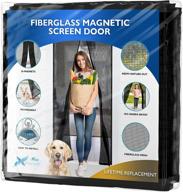 🚪 enhanced flux phenom fiberglass magnetic screen door - durable mesh net for patio and sliding doorways логотип