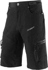 img 4 attached to 🚴 BERGRISAR Men's MTB Cycling Shorts with Zipper Pockets - Mountain Bike Bicycle Shorts 1806BG