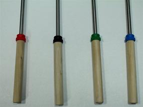 img 2 attached to 🍢 Set of 4 Telescopic BBQ Forks for Roasting Marshmallows - Assorted Colors