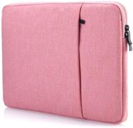 proelife laptop sleeve case cover canvas tablet protective bag for microsoft surface pro (2017-2020) & surface pro 4/5/6/7 12.3'', surface laptop go 12.4'' & 2020 macbook air 13'' m1 chip (pink) logo