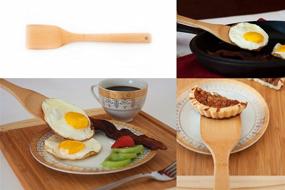 img 1 attached to 🎁 Bamboo Housewarming Gift Set with Bonus Cooking Utensils - Wooden Spoon, Salad Tongs, and Wood Spatula - Perfect for Mother's Day, Weddings, and Kitchen Gadgets