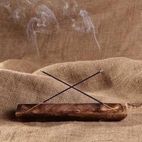 img 4 attached to 🔥 GoCraft Incense Stick Ash Catcher - 10" Rectangular Incense Burner Tray for Aromatherapy