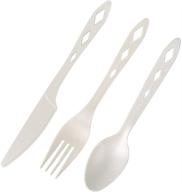 🌱 earth's natural alternative cpla disposable forks - 300 pack eco-friendly non plastic silverware set logo