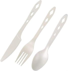 img 4 attached to 🌱 Earth's Natural Alternative CPLA Disposable Forks - 300 Pack Eco-Friendly Non Plastic Silverware Set