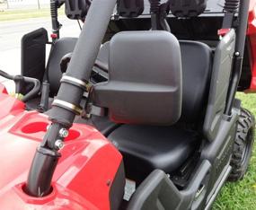 img 1 attached to 🚜 Набор боковых зеркал для Yamaha Viking UTV - повышенной прочности, большого размера, идеально подходит для катания по бездорожью