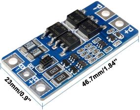 img 2 attached to 💡 Aideepen 5 шт. 2S 10A 18650 BMS платы защиты литиевых АКБ: 8,4V 7,4V 8,4V-9V PCM PCB Li-ion Lipo 2-ячеечная плата - Зарядная плата с защитой с балансной функцией