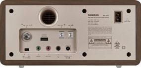 img 3 attached to 📻 Sangean WR-16SE 45-й Юбилей темный ореховый радиоприемник с Bluetooth, AM/FM, Aux-in, USB-зарядкой телефона и розовой золотой передней панелью.