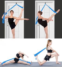 img 3 attached to 🦵 Easy-Install Leg Stretch Band for Improved Leg Stretching - Home Ballet, Dance & Gymnastics Flexibility Equipment - Stretching Strap Foot Stretcher Bands