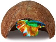 🥥 sungrow betta fish cave: coconut shell habitat for resting, breeding & hideout logo