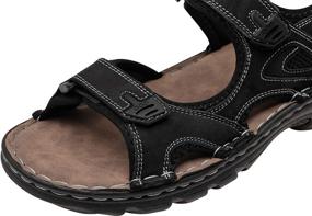 img 3 attached to 👟 Waterproof Leather Athletic Men's Shoes - Jousen Sandals for Active Wear