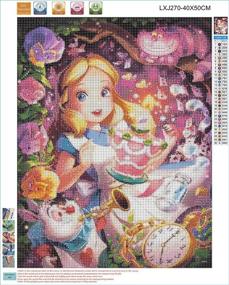 img 3 attached to Painting Wonderland Rhinestone Embroidery Decoration Painting, Drawing & Art Supplies for Painting