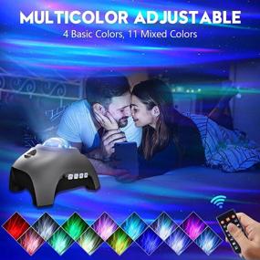 img 3 attached to 🌌 Galaxy Projector Star Night Light with Bluetooth Speaker White Noise, 360 Pro Aurora Projector Sky Lamp for Kids Adults Northern Lights Bedroom Ceiling Party Home Decor