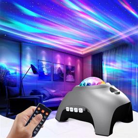 img 4 attached to 🌌 Galaxy Projector Star Night Light with Bluetooth Speaker White Noise, 360 Pro Aurora Projector Sky Lamp for Kids Adults Northern Lights Bedroom Ceiling Party Home Decor