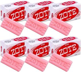 img 1 attached to 🧼 Zote Laundry Soap Bar | Stain Remover & Catfish Bait | Pink | 7 Oz (200g) Each | Pack of 6 Bars