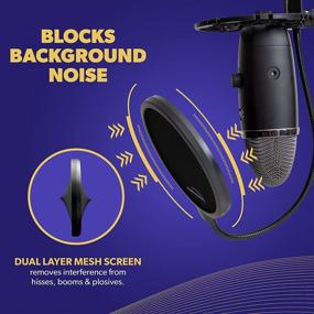 img 2 attached to Blue Yeti Pop Filter Eliminates