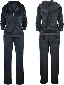 img 1 attached to Cozy Up this Winter with our Women's 2 Piece Sweatsuit Set – Fleece Sherpa Lined Zip-up Hoodie and Jogger Tracksuit