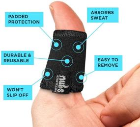 img 2 attached to JerkFit NUBS, Finger Caddies - Golf Blisters Prevention Thumb and Finger Sleeves (Pair)