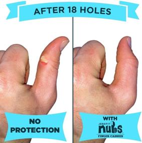 img 1 attached to JerkFit NUBS, Finger Caddies - Golf Blisters Prevention Thumb and Finger Sleeves (Pair)