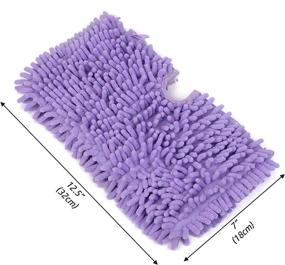 img 2 attached to 🧽 F Flammi 2 Pack Washable Microfiber Mop Pads: Superior Replacement for Shark Steam Pocket Mops S3500 Series - S3501, S3601, S3550, S3901, S3801, SE450, S3801CO, S3601D - Effective Cleaning Pads!