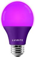 🔮 luxrite a19 led purple lighting bulbs logo