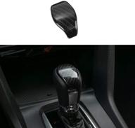 🔥 enhance your 10th gen civic's style with thenice carbon fiber shift knob cover - perfect fit for honda civic sedan 2016-2021 automatic transmission! logo