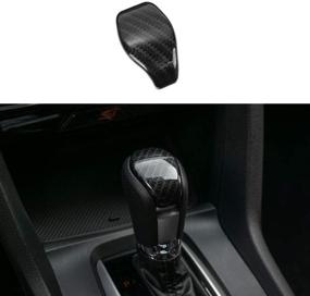 img 4 attached to 🔥 Enhance Your 10th Gen Civic's Style with Thenice Carbon Fiber Shift Knob Cover - Perfect Fit for Honda Civic Sedan 2016-2021 Automatic Transmission!