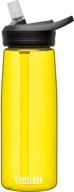 🐫 yellow camelbak eddy+ water bottle, bpa free, 25 oz (0.75l) logo