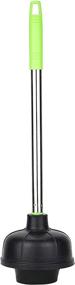 img 4 attached to 🚽 SteadMax Toilet Plunger - High Thrust Suction Power, Durable Stainless Steel Handle (1 Pack)