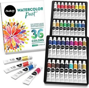 img 4 attached to Chalkola Watercolor Paint Set - 36 Rich Pigment Watercolor Tubes (12ml, 0.4oz) - Vibrant, Non Toxic Water Colors for Artists of All Levels - Painting Supplies for Adults, Kids, Beginners & Professionals