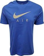 nike swoosh t shirt large royal men's clothing in active logo