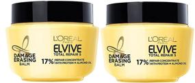 img 4 attached to L'Oreal Paris Elvive Total Repair 5 Damage Erasing Balm: Revitalize Damaged Hair with Almond and Protein, 8.5 fl oz (Pack of 2)