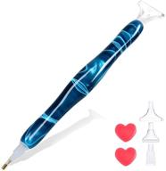 🎨 enhance your handmade embroidery hobby with the painting pen in elegant blue logo