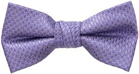 img 4 attached to 👔 Stylish Spring Notion Boy's Textured Woven Bow Tie: Finely Crafted Elegance