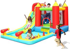 img 4 attached to 🤽 ACTION AIR Inflatable Water Slide Fun