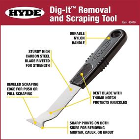 img 3 attached to HYDE® Dig ItTM Removal Scraping Tool