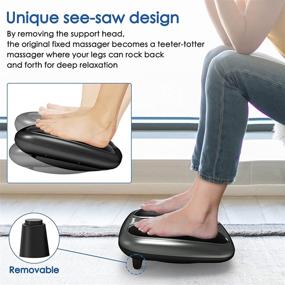 img 1 attached to 👣 Tenpeek Shiatsu Foot Massager with Heat for Ultimate Pain Relief - Ideal for Home and Office Use