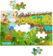 giant floor puzzles - melissa & doug natural design for engaging puzzle fun! логотип