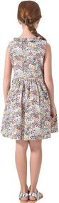 img 3 attached to Floral Sleeveless Sundress for Girls - Maoo Garden Clothing Collection