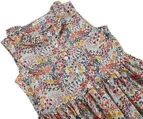 img 1 attached to Floral Sleeveless Sundress for Girls - Maoo Garden Clothing Collection