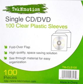 img 2 attached to 💿 Прозрачные пластиковые конверты для CD/DVD - набор из 100 от TekNmotion