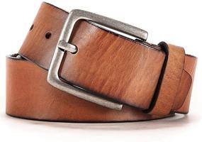 img 3 attached to Genuine Belts Grain Leather Dress Men's Accessories for Belts