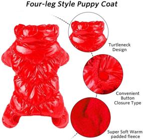 img 2 attached to 🐶 Stay Warm and Stylish with our Winter Puppy Dog Coat Jacket - Reflective, Waterproof, and Cozy for Small-Medium Dogs like Chihuahuas, Poodles, and French Bulldogs