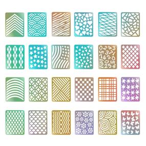 img 2 attached to 💅 Nail Art Masterpiece: 288 Pieces Nail Vinyl Stencils & Decoration Stickers Set - Transform Your Nails with 24 Sheet Designs!