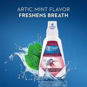 img 1 attached to 🦷 Crest 3D White Glamorous White Multi-Care Whitening Mouthwash - Fresh Mint/Arctic Mint Flavor 8 Fl Oz (Pack of 6) SEO-Optimized (Packaging variations)