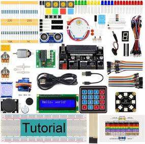 img 4 attached to 🤖 FREENOVE Ultimate Starter Kit для BBC Micro:bit (совместим с V1 и V2) - улучшенный с 305-страничным подробным руководством, 224 элементами, 44 проектами, блоками, кодом Python и безпайочной платой на хлебном борту.