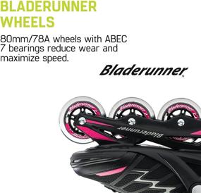 img 1 attached to 🥇 Bladerunner Advantage Pro XT Women's Adult Fitness Inline Skate - Pink and Black Inline Skates for Enhanced Performance