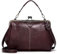 👜 timeless elegance: vintage leather evening satchel for women's handbags, wallets, and satchels logo