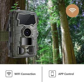 img 3 attached to 📷 HUDAKWA WiFi Trail Camera 20MP 4K: Motion Activated, Night Vision, Waterproof - Wildlife Monitoring with Cell Phone Picture Transmission & 32GB TF Card
