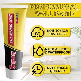 img 3 attached to 🔧 Spackle Wall Repair Kit: Easy, Quick Solution with Scraper, Self-Adhesive Safemend Non-Toxic Dry Wall Repair, and Wall Mending Agent for Home Wall, Plaster Dent Repair