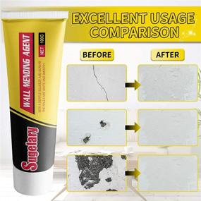 img 2 attached to 🔧 Spackle Wall Repair Kit: Easy, Quick Solution with Scraper, Self-Adhesive Safemend Non-Toxic Dry Wall Repair, and Wall Mending Agent for Home Wall, Plaster Dent Repair